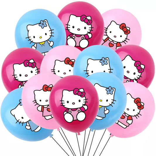 Hello Kitty Latex Balloons - Party Supplies