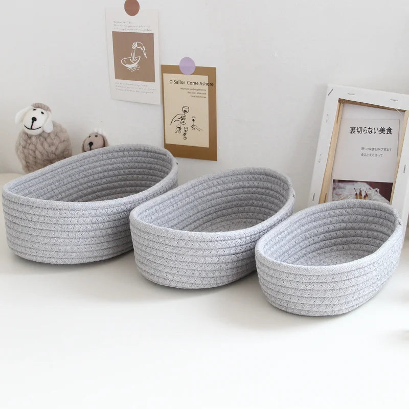 Nordic Cotton Rope Storage Baskets