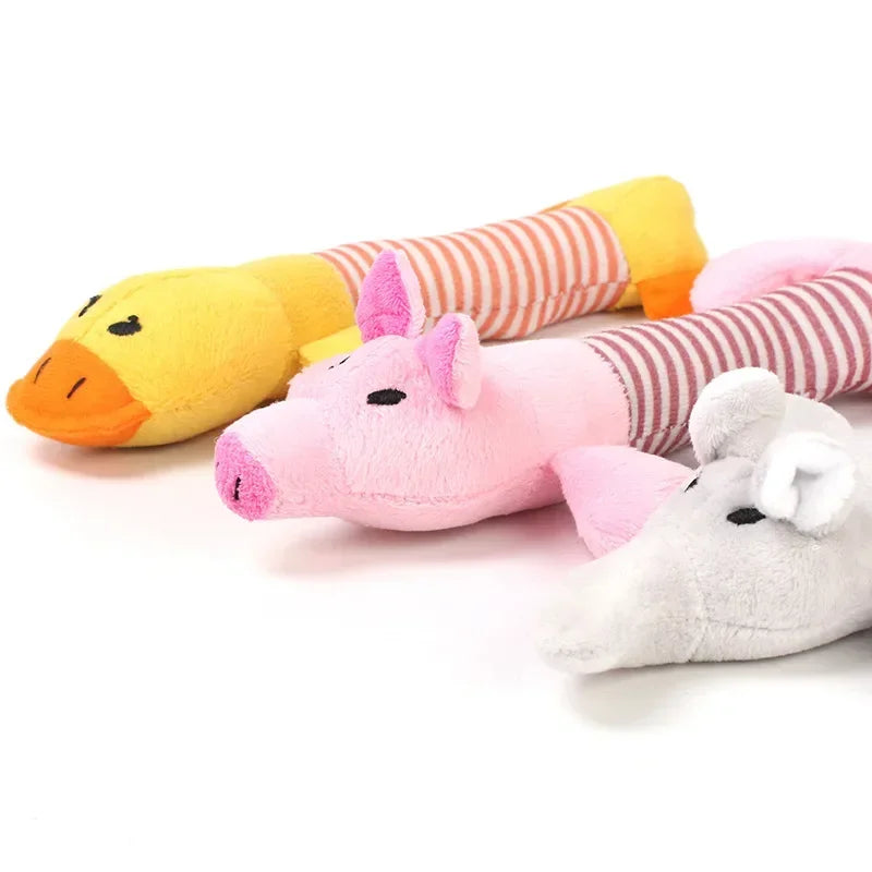 Funny Squeak Plush Dog Toy - Durable & Cute