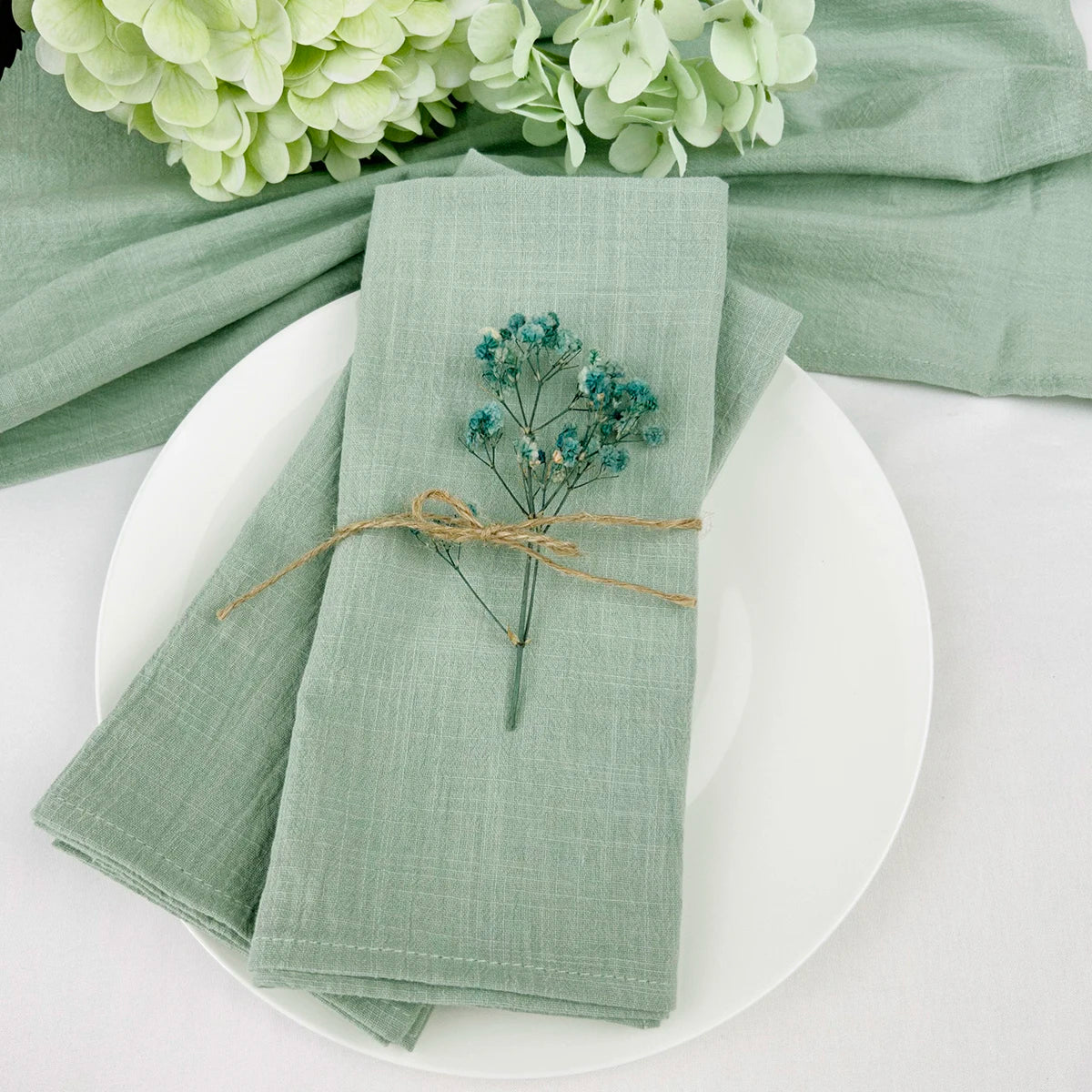 Rustic Blue Cotton Napkin Set