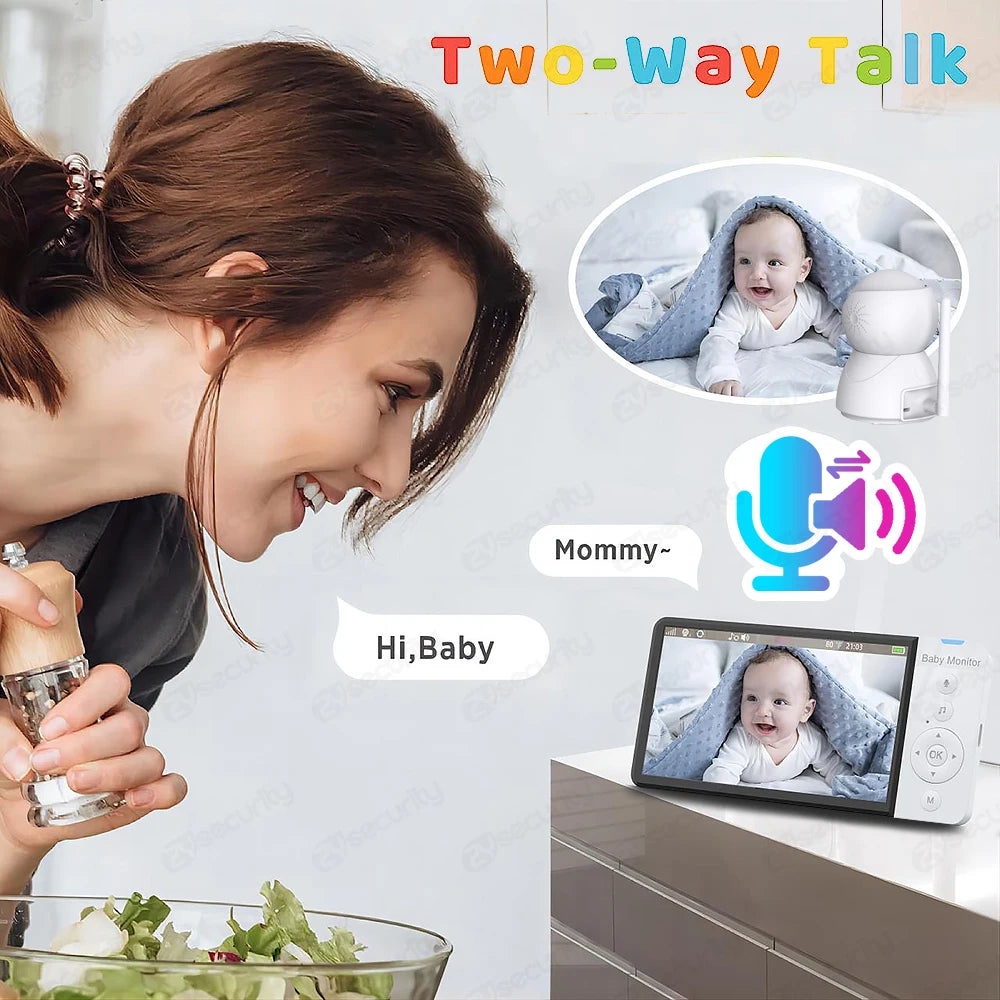 5\" IPS Baby Monitor with PTZ Camera