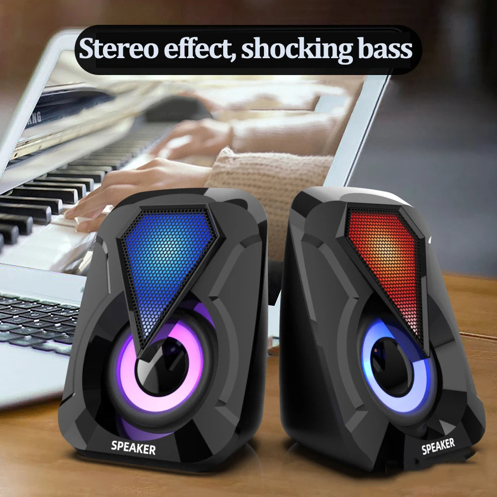 RGB Gaming Computer Speaker with Powerful Bass