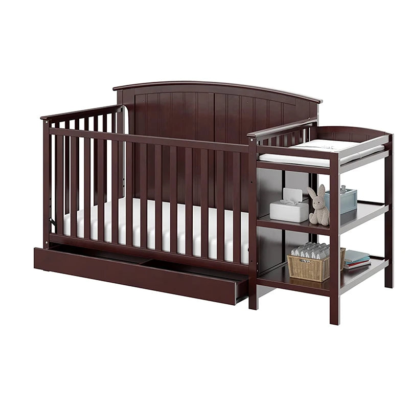 Premium 4-in-1 American Style Baby Crib