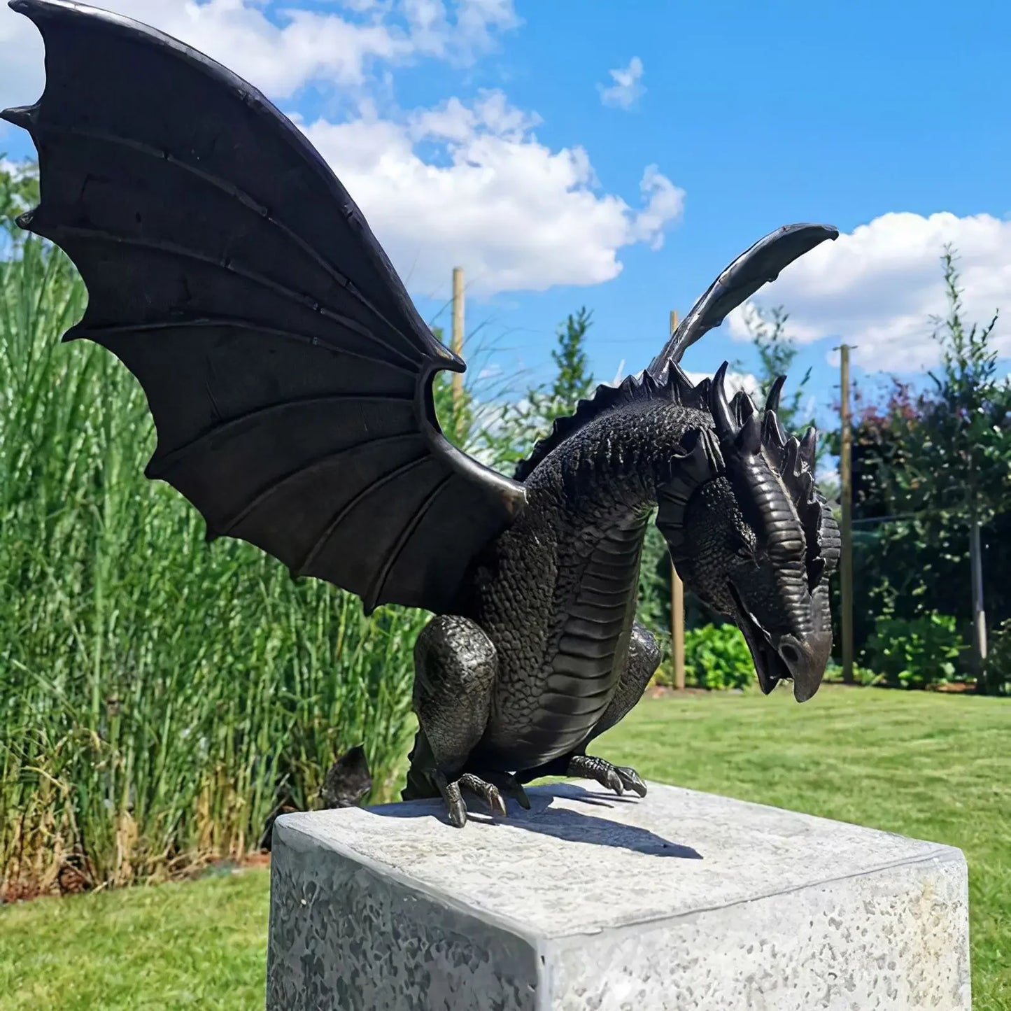 Gothic Dragon Resin Water Fountain