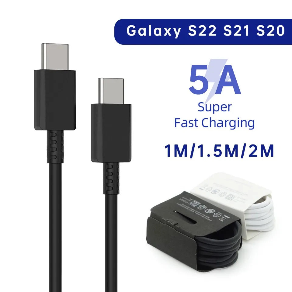 2PCS PD 45W USB C Cable for Samsung Galaxy