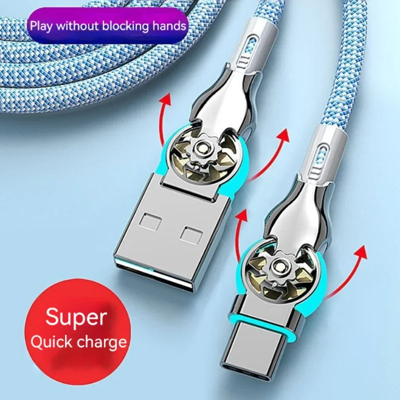 PD 30W Fast Charging Cable 180° Rotation