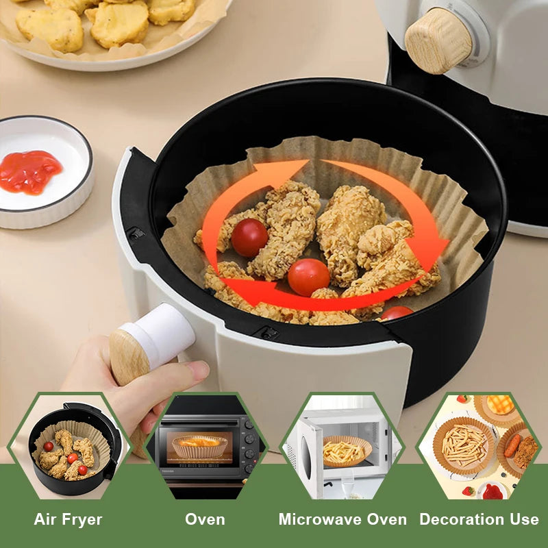 Air Fryer Disposable Paper Liners Non-Stick BBQ Pads