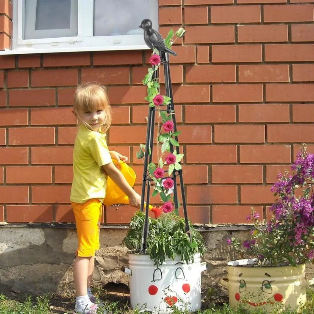 Metal Obelisk Plant Support Frame