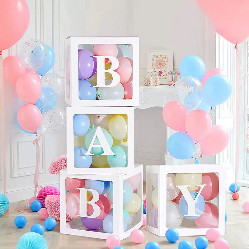 Transparent Letter Balloon Box