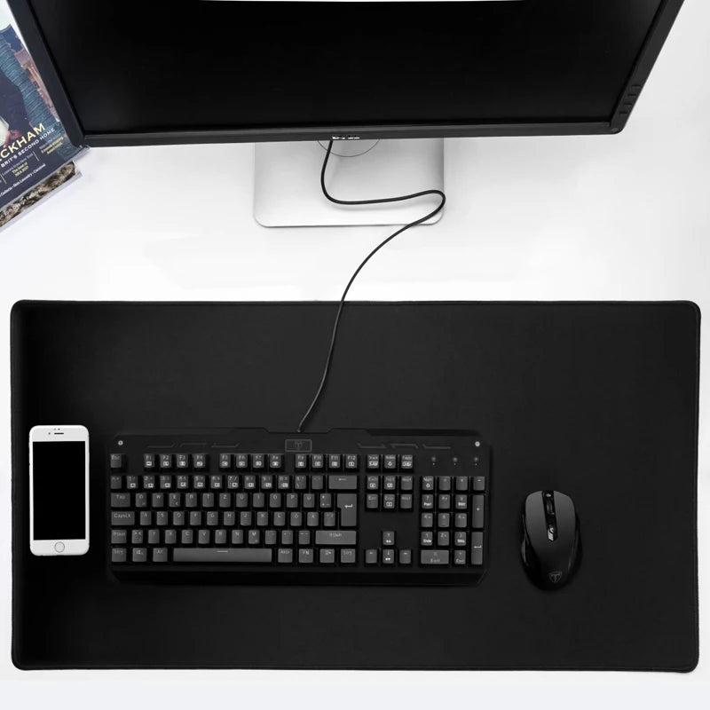 Large Gaming Mouse Pad Extended Black Mat