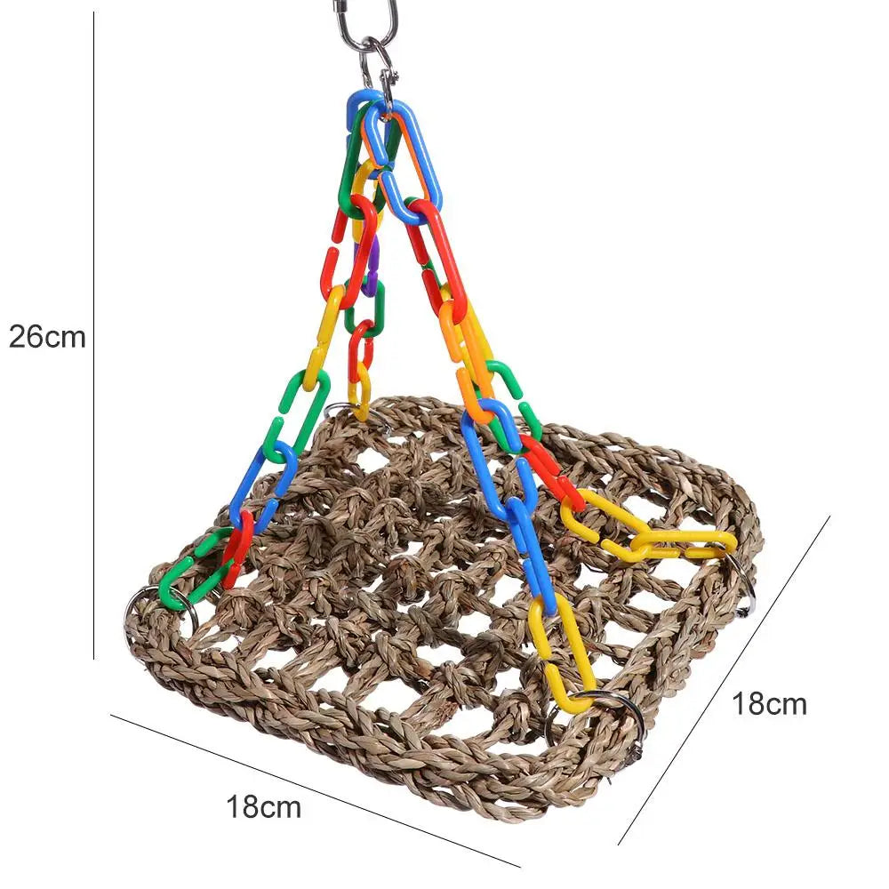 Premium Parrot Swing Toys - Bird Cage Accessories