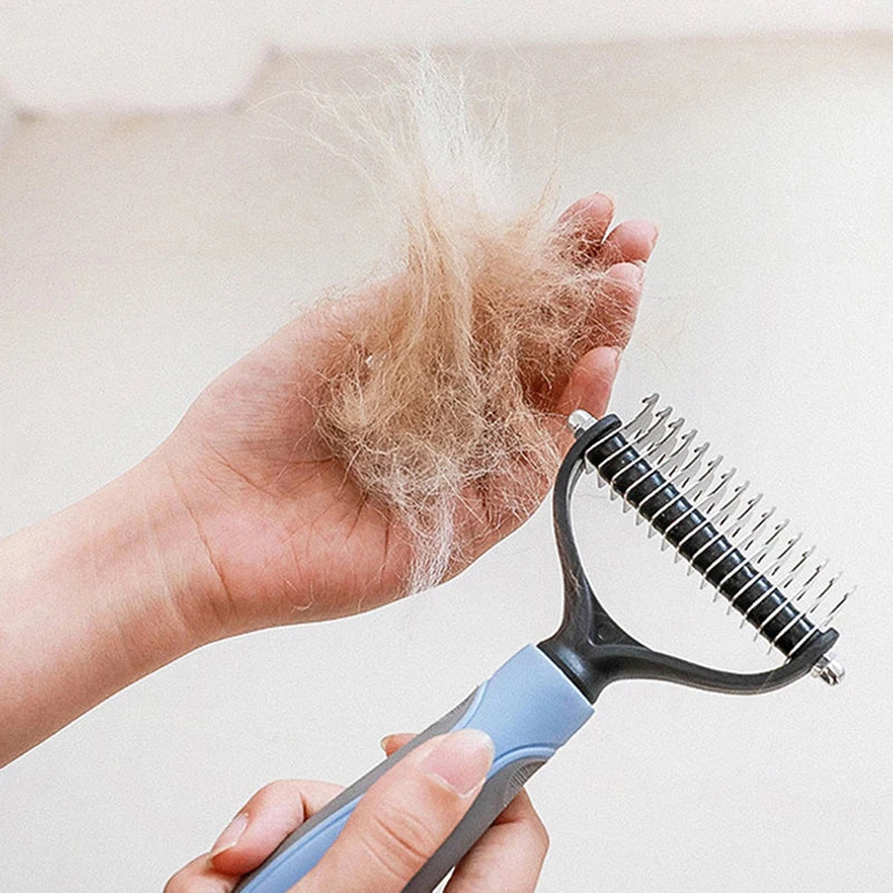 Professional Pet Deshedding Brush - DualHead Design