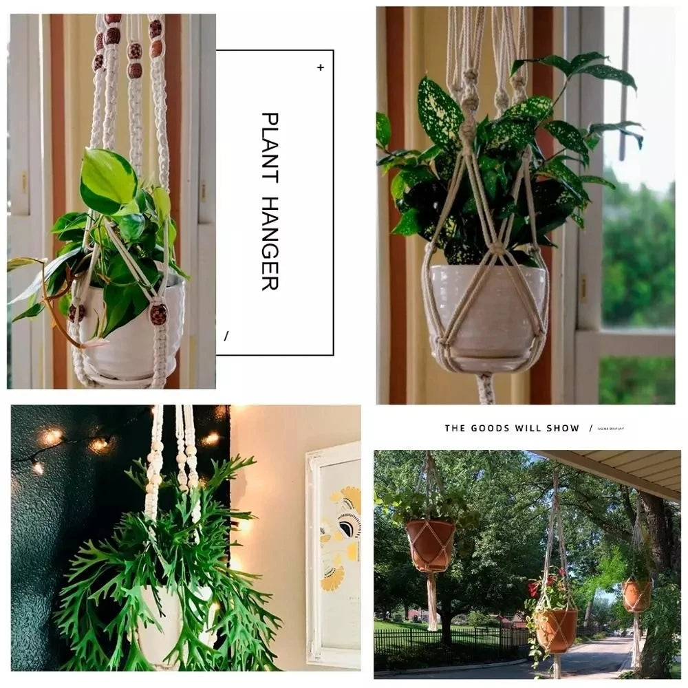 Handmade Macrame Plant Hanger - Stylish Wall Decor