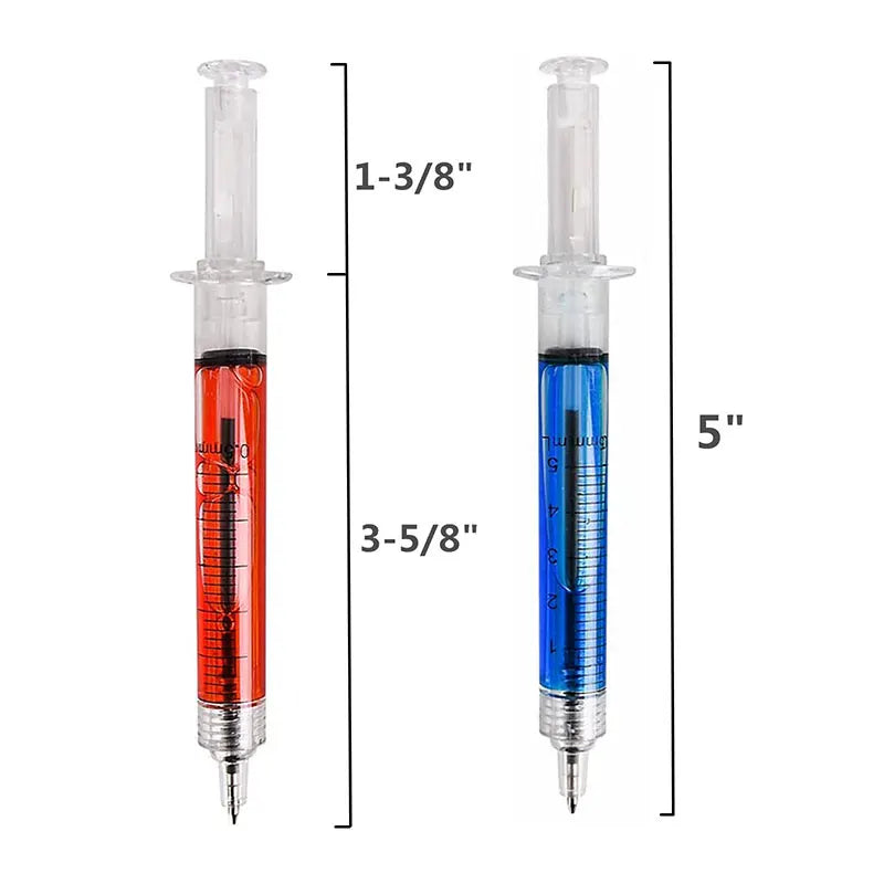 Syringe Pens Set - Novelty Medical Ballpoint Pens