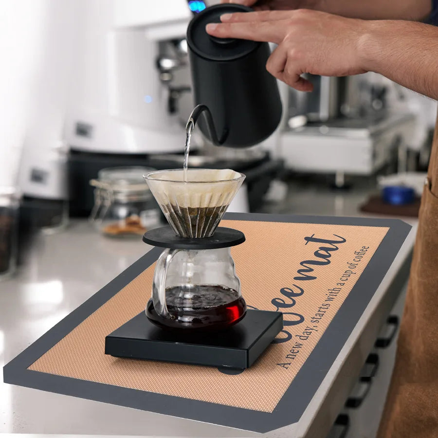 Silicone Coffee Maker Mat - Countertop & Coffee Bar Accessories