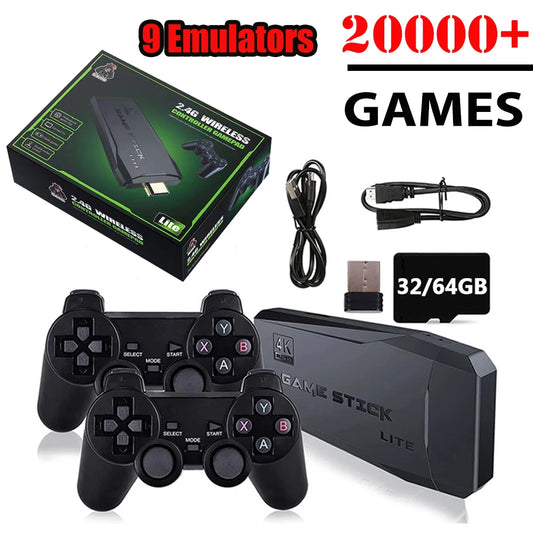 4K Wireless Game Console Retro Handheld 20000+ Games