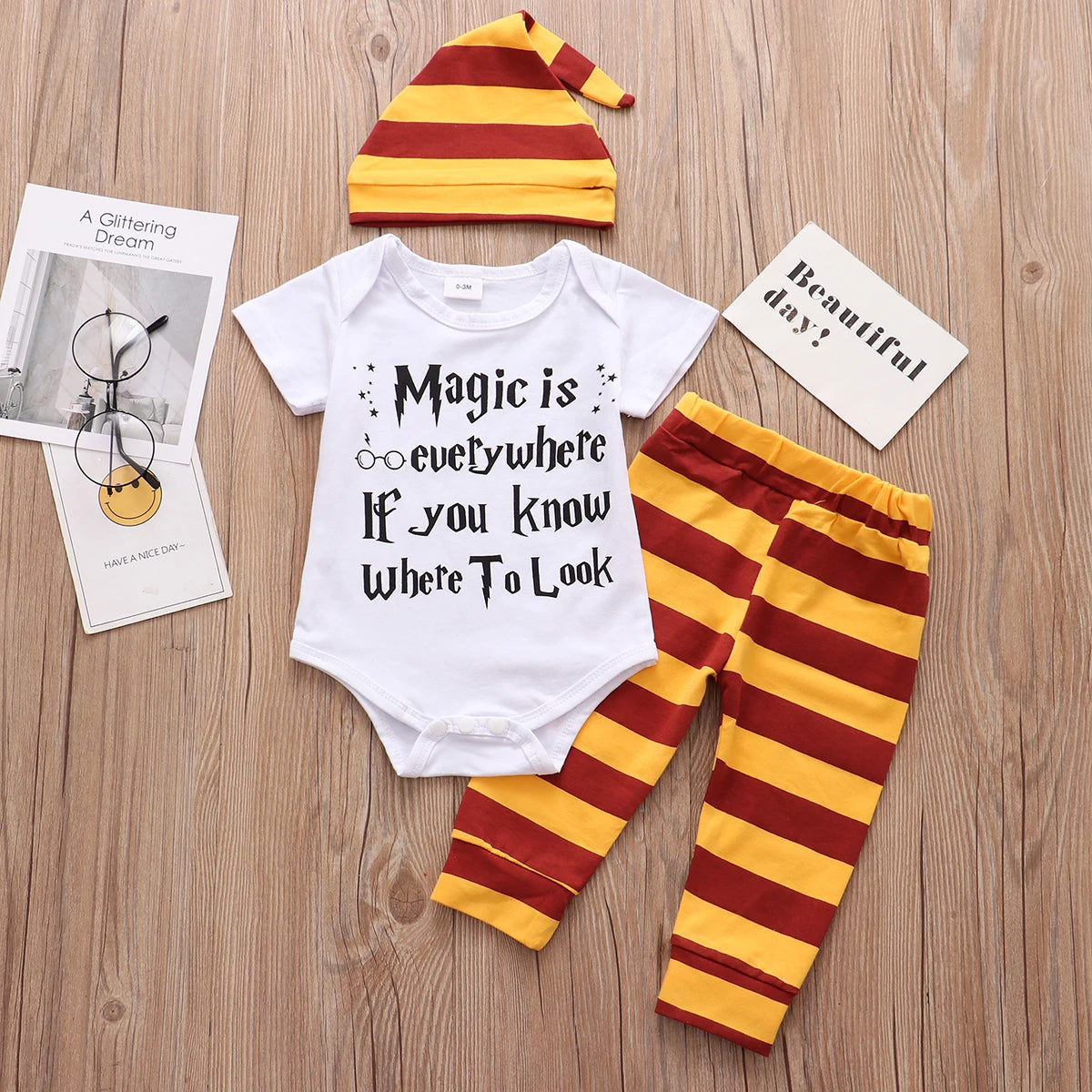 Halloween Little Wizard Baby Outfit