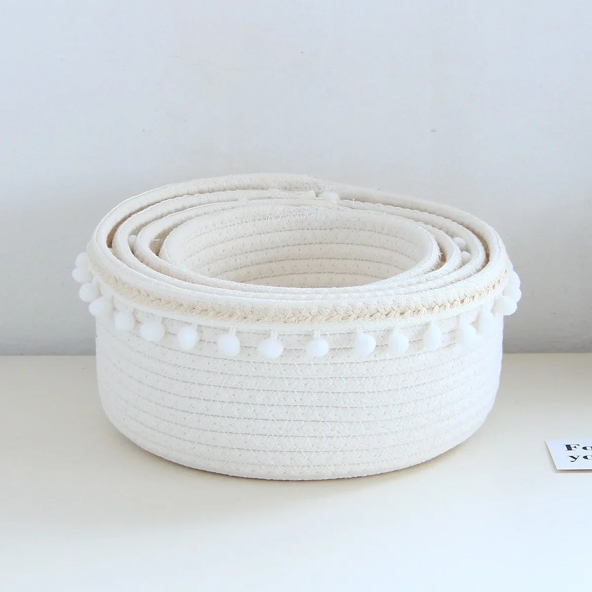 Portable Woven Storage Basket Organizer