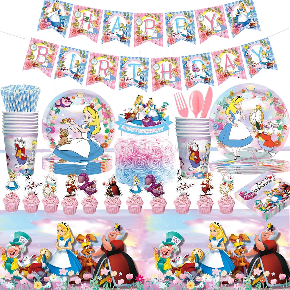 Alice in Wonderland Birthday Party Supplies