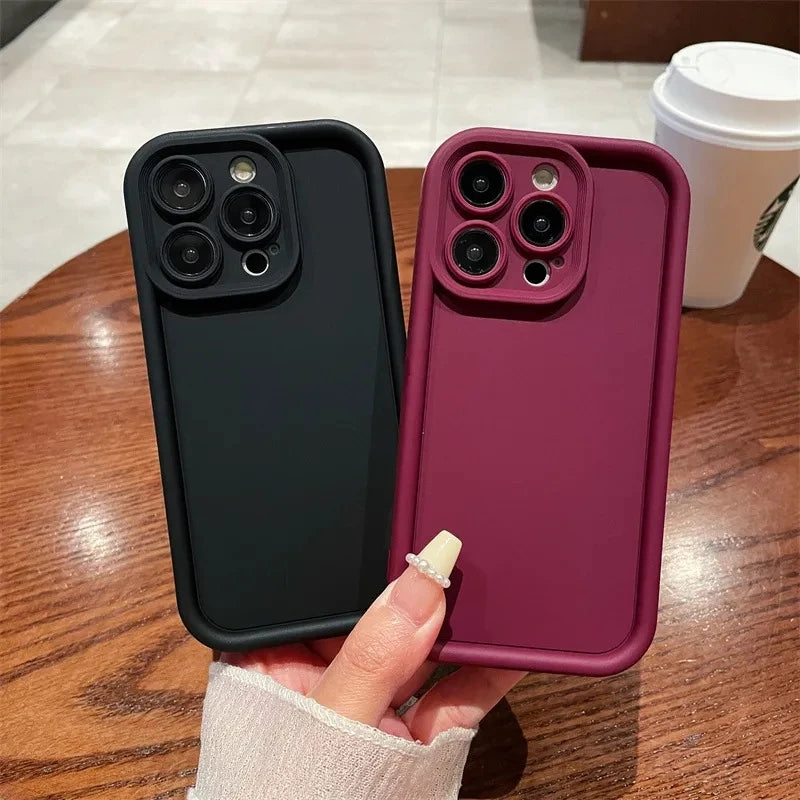 Cute Silicone iPhone Case with Camera Protection