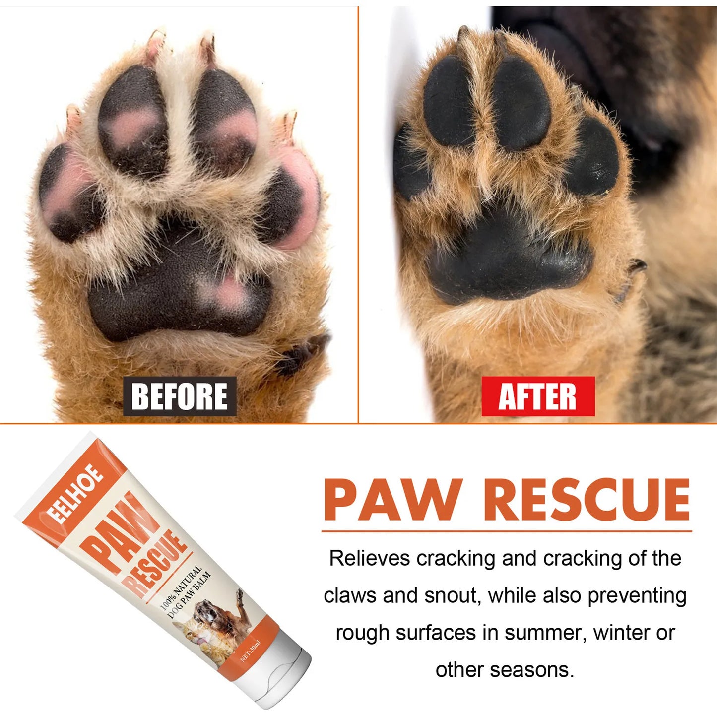 Natural Paw Care Cream for Dogs