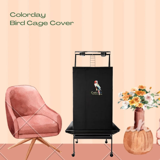 Large Universal Black Bird Cage Cover