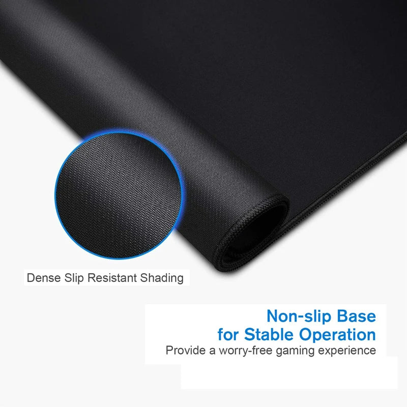 Large Gaming Mouse Pad Extended Black Mat