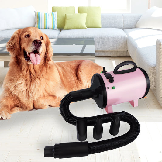 Professional 2800W Dog Hair Dryer with 3 Nozzles