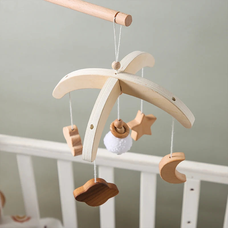 Wooden Baby Crib Mobile Stand