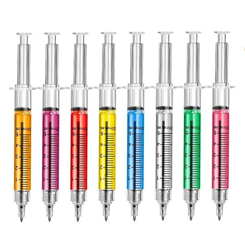 Syringe Pens Set - Novelty Medical Ballpoint Pens