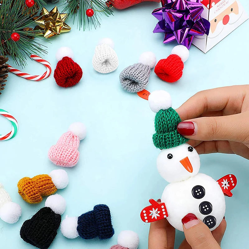 Mini Knitting Hats Christmas Ornaments