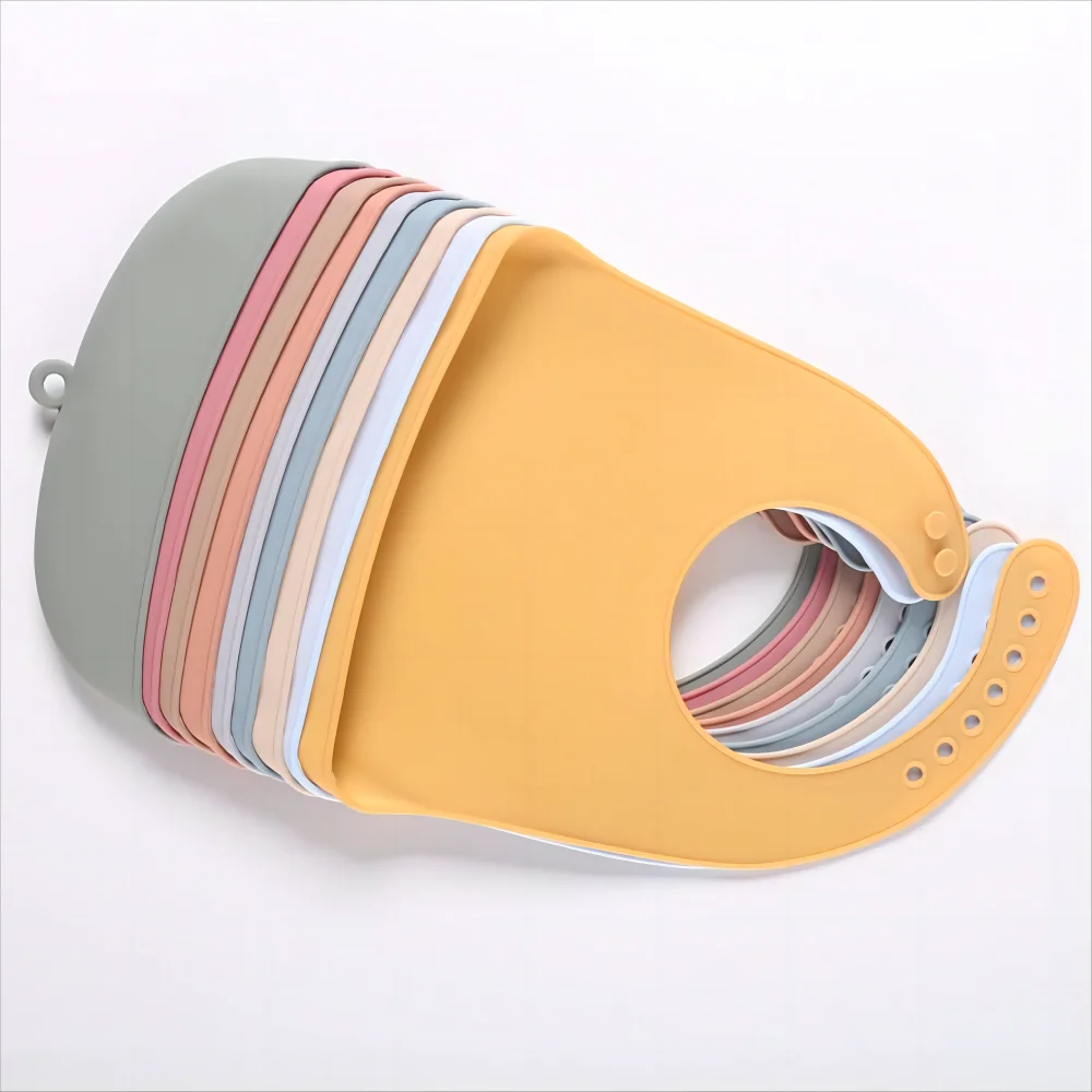 Easy Clean Silicone Baby Bibs - BPA Free