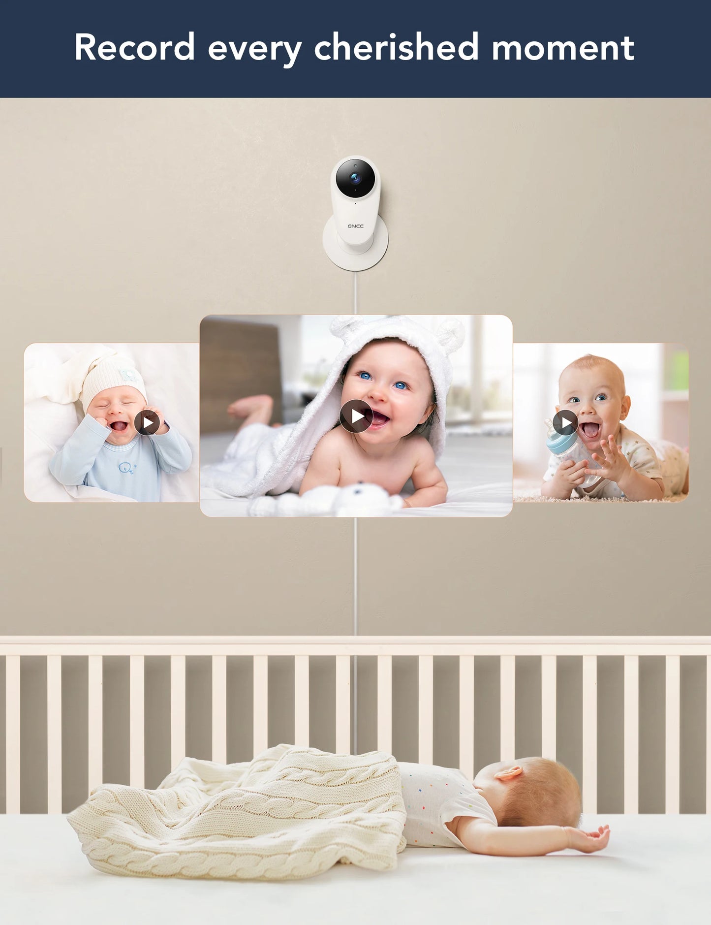 GNCC C1Pro 2k WiFi Baby Monitor Camera