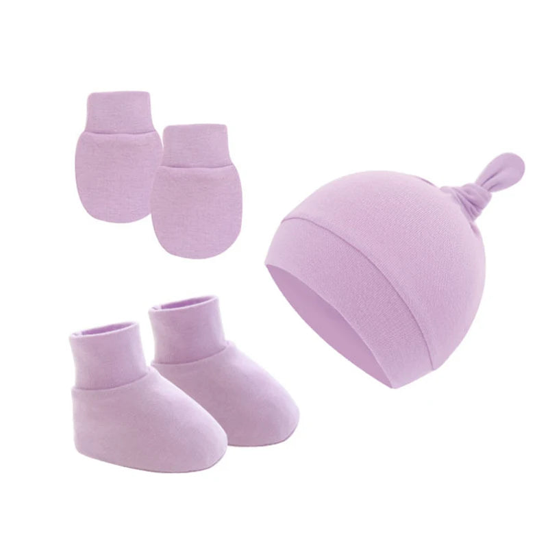 3Pcs Newborn Baby Hat Set