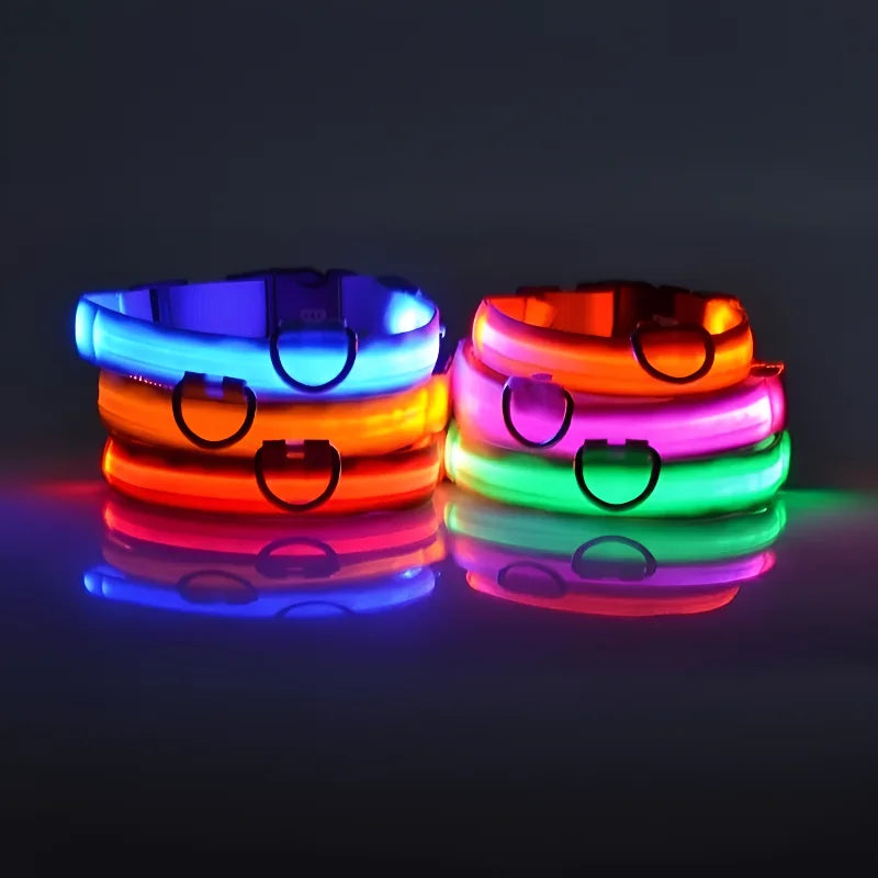 LED Dog Collar Night Safety Flashing