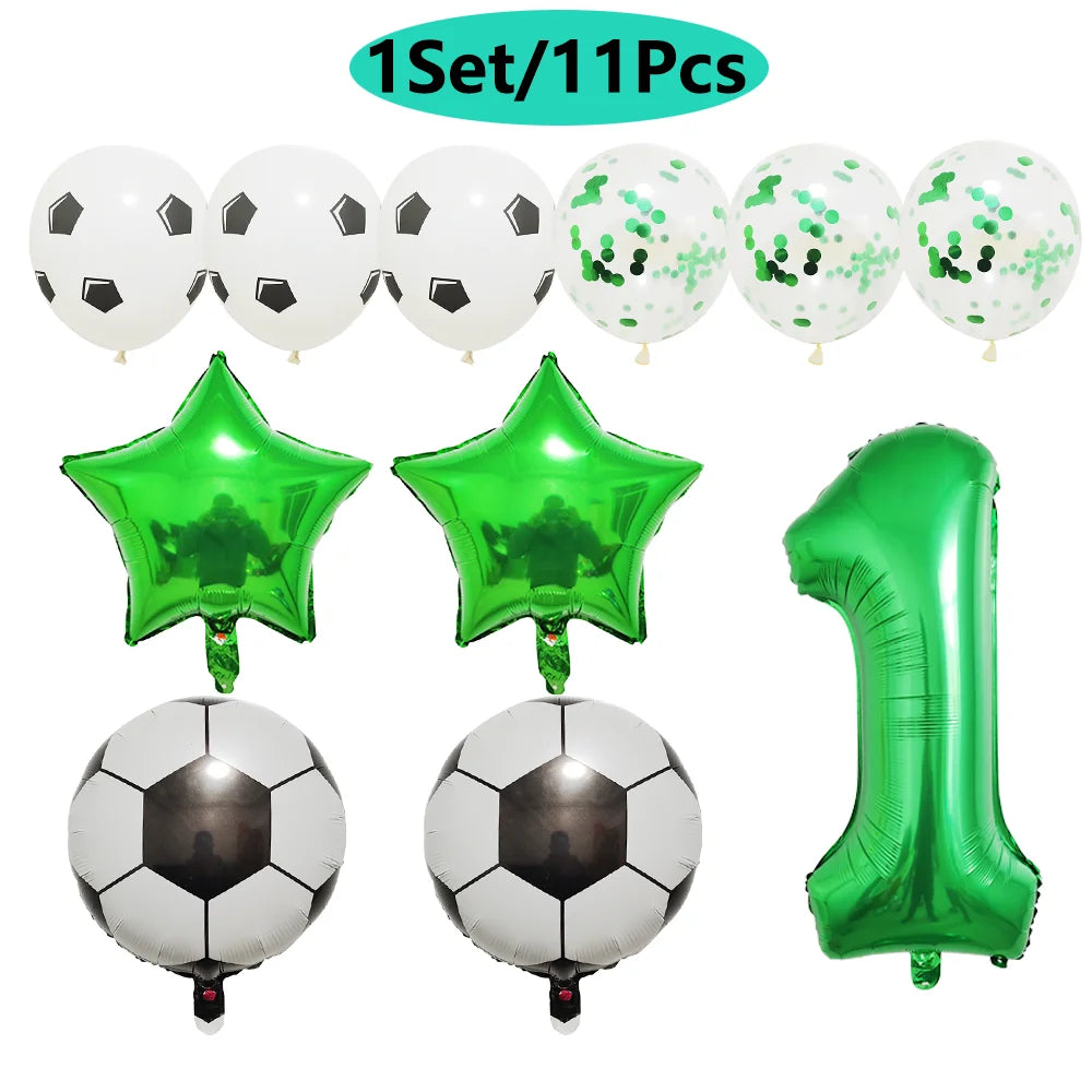 Football Birthday Party Balloon Set