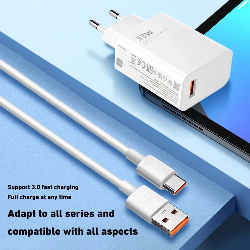 Xiaomi 120W Fast Charger + Type C Cable