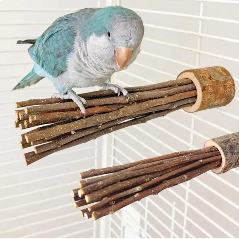 Wooden Parrot Stand Perch for Birdcage