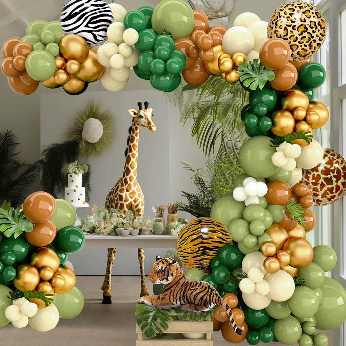 Jungle Animal Balloon Garland Kit