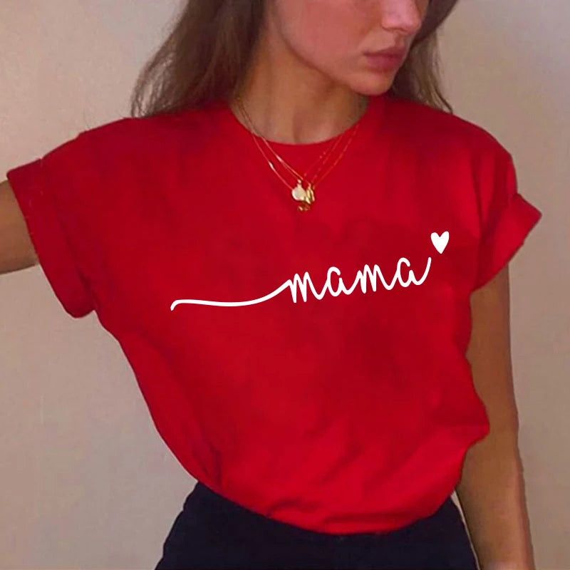 Kawaii Mama Love T-shirt - Harajuku Style