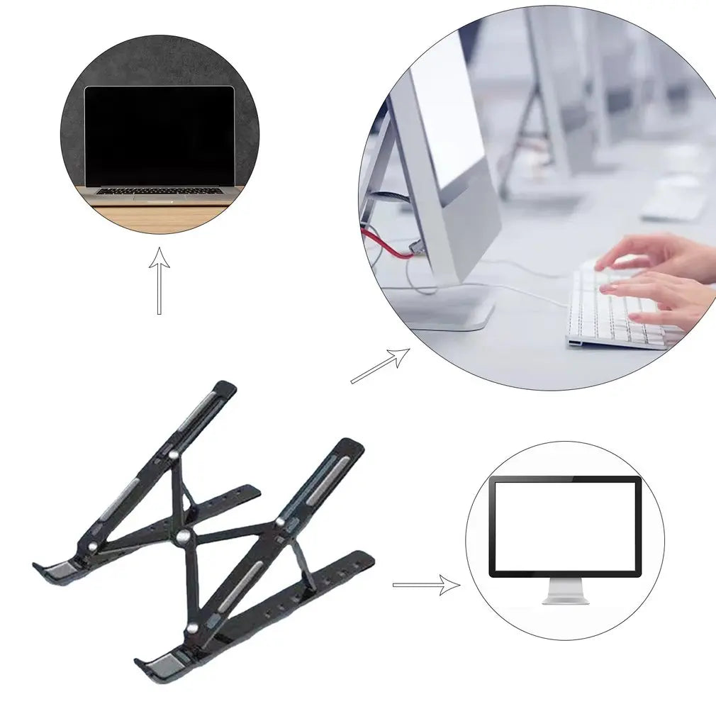 Foldable Laptop Stand - Adjustable & User-Friendly