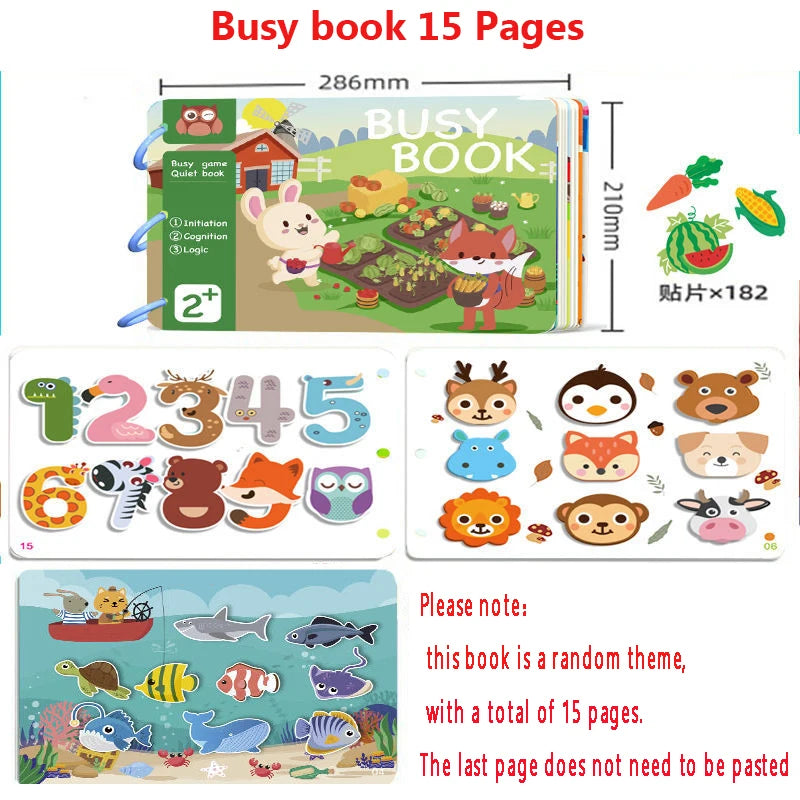 Montessori Baby Busy Book - Learning Toys for Kids