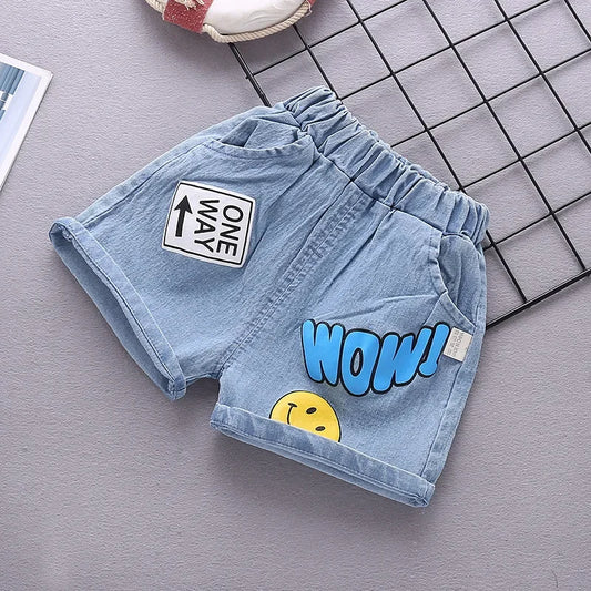 Cartoon Printed Girls Shorts 1-4 Yrs