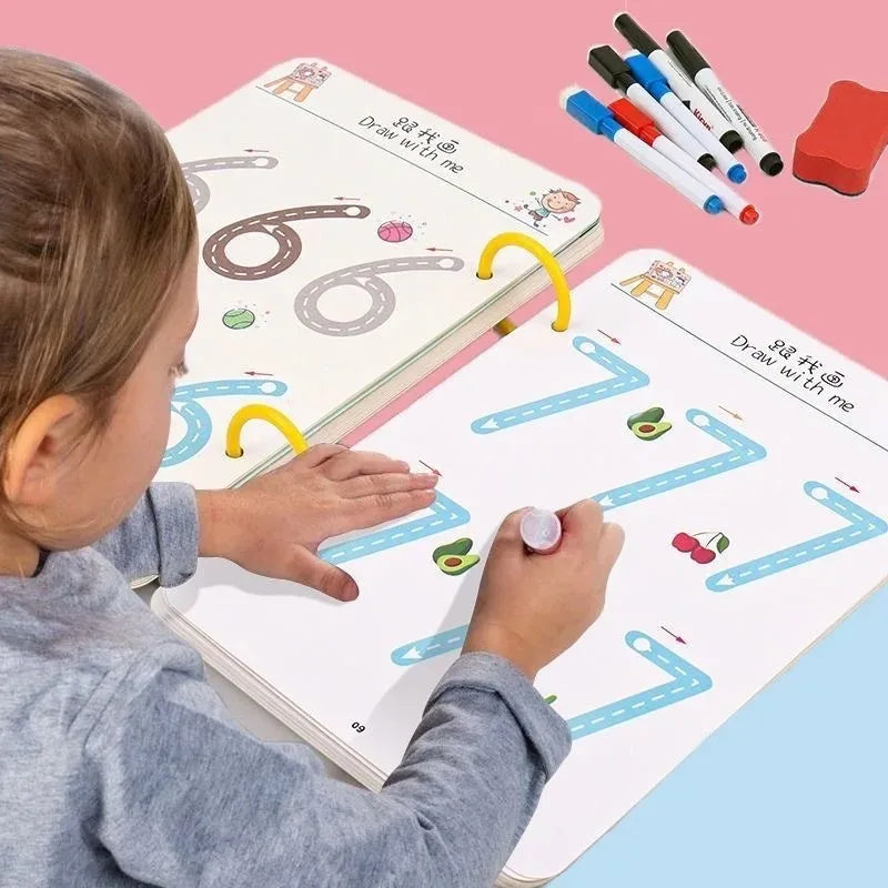 Montessori Pen Control Workbook for Kids