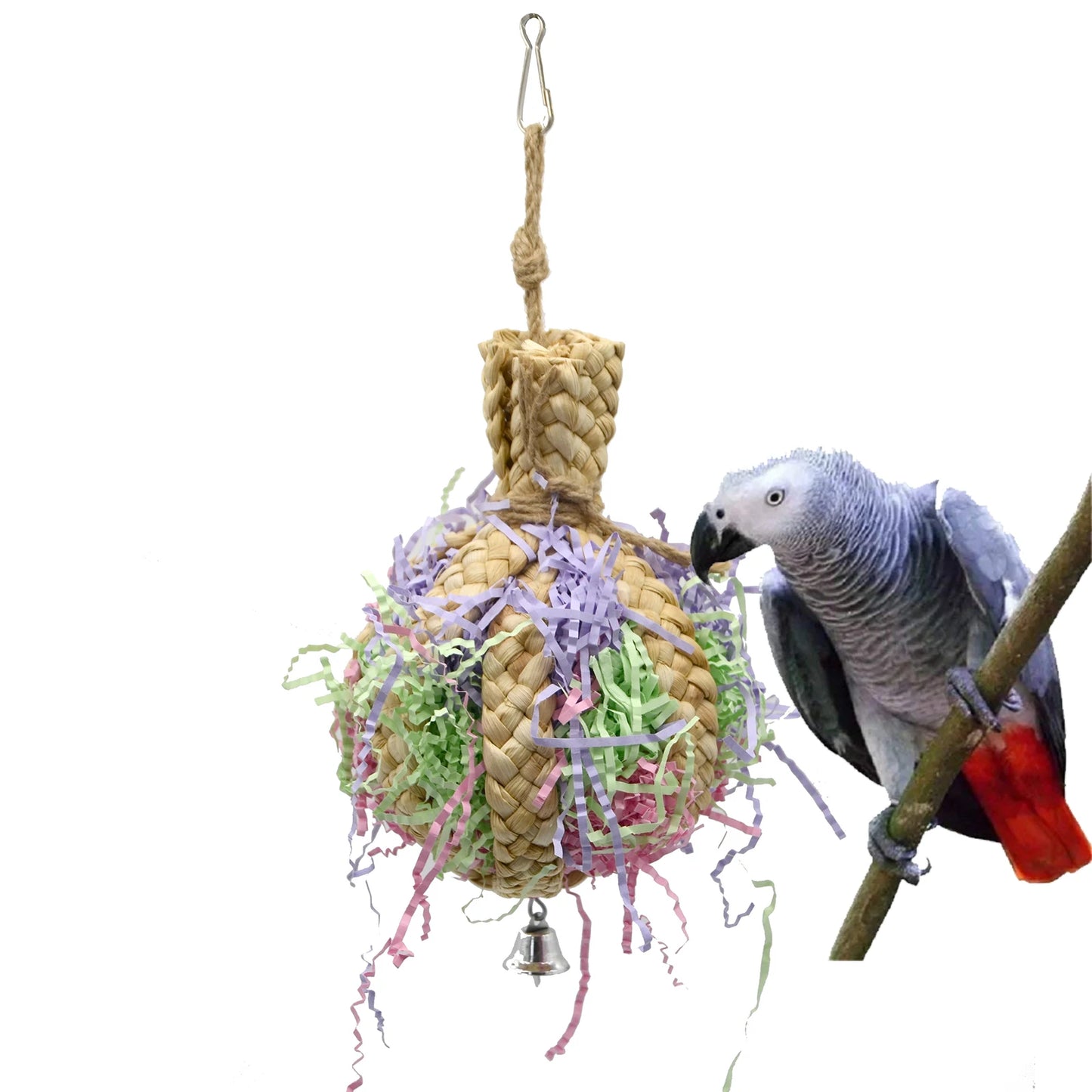 Parrot Shredder Foraging Toy with Bell