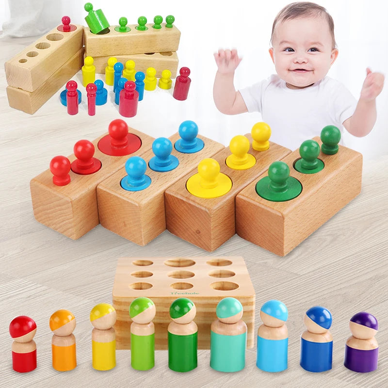 Montessori Cylinder Socket Puzzles