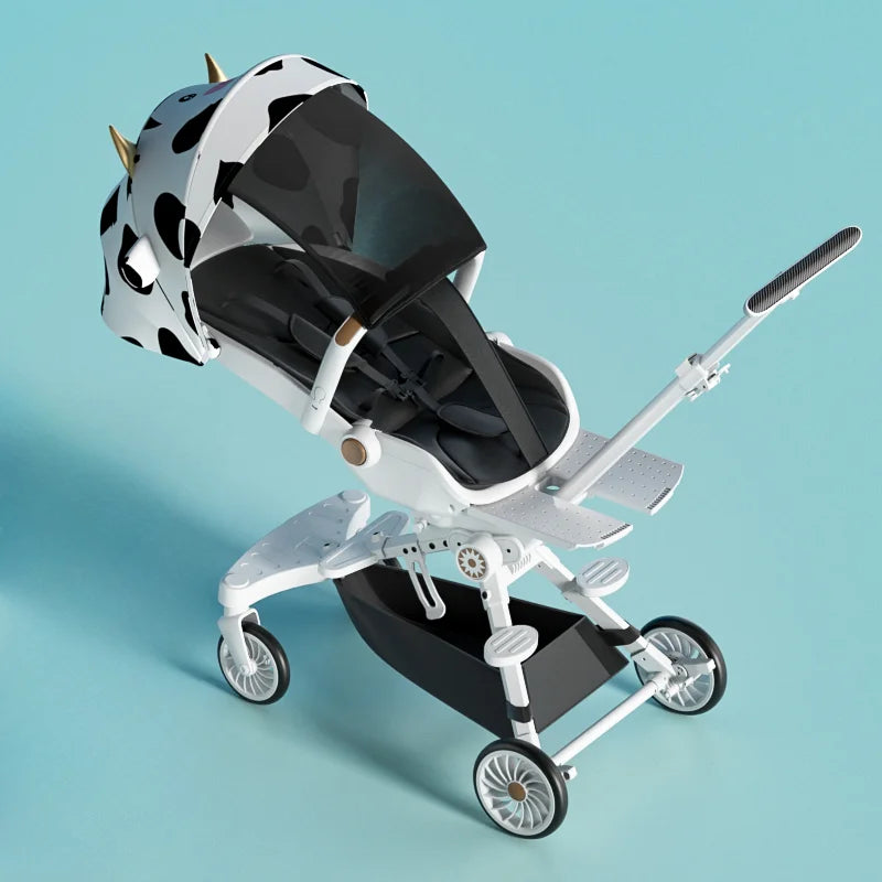 Folding Four Wheels Lightweight Baby Stroller