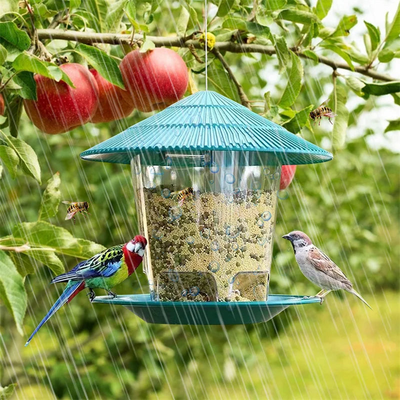 Outdoor Bird Feeder Automatic Nut Dispenser