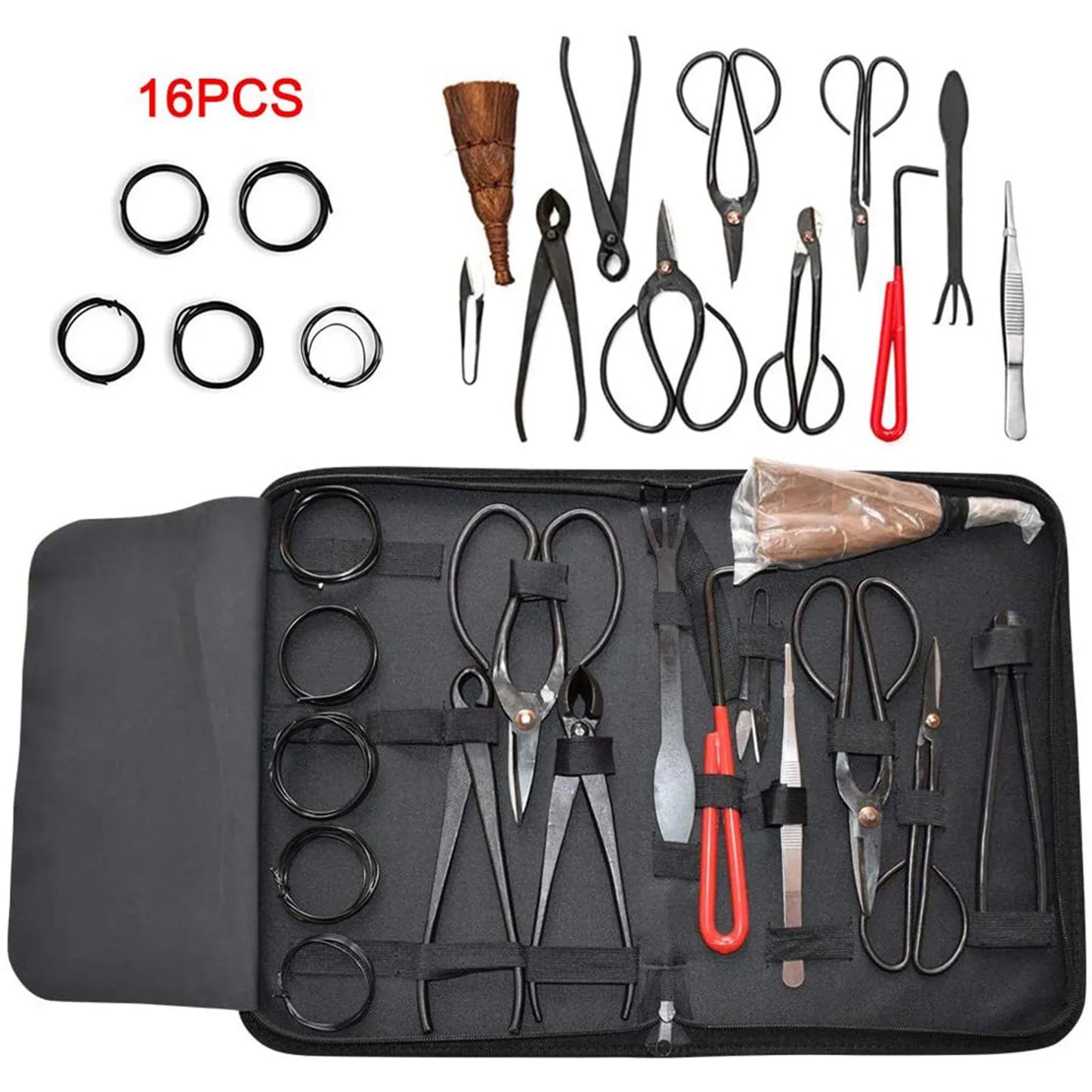 Premium Bonsai Tools Set - 16PCS Styling Kit