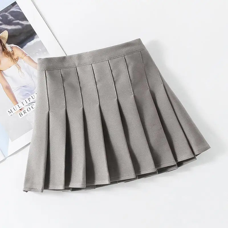 Girls School Uniform Pleated Skirt